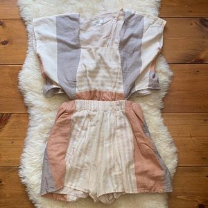 Anthropologie Linen Romper